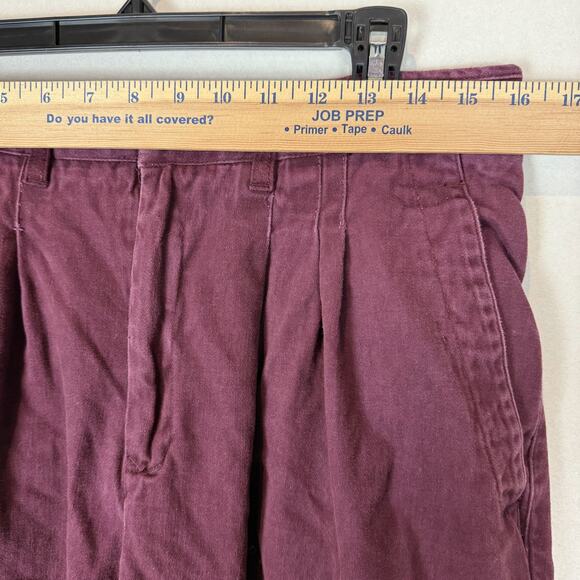 Generra Collection Chino Pants Women 33 Purple Pleated High-Rise Flat Front VTG - Picture 12 of 15